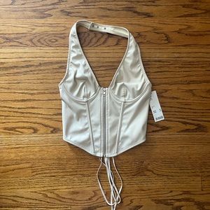 Urban Outfitters Cream Color Halter top
